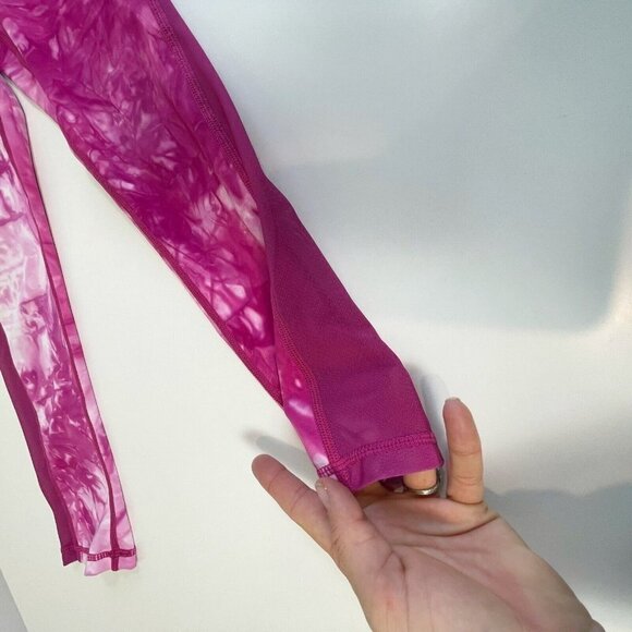 Zyia Active Women Athletic Workout Gym Yoga Crop Leggings Pink 0 Pull On Stretch - Picture 6 of 9